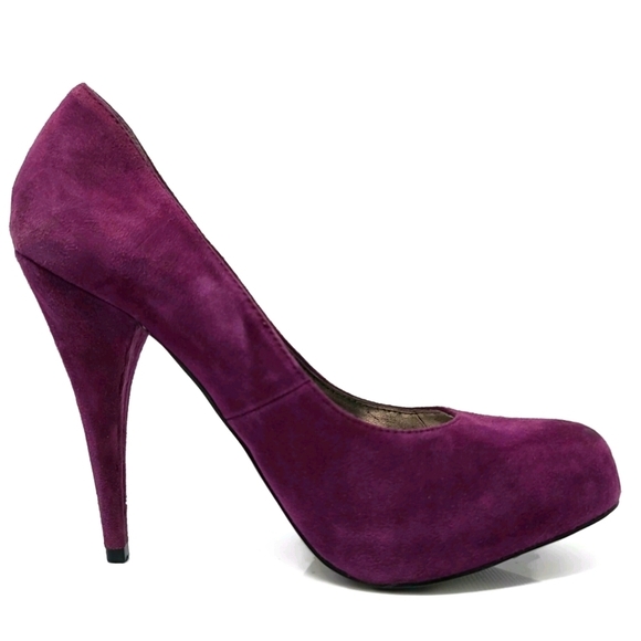 Steve Madden TRINITIE Suede 5" Stiletto Heels Size 7M Purple - Picture 3 of 9